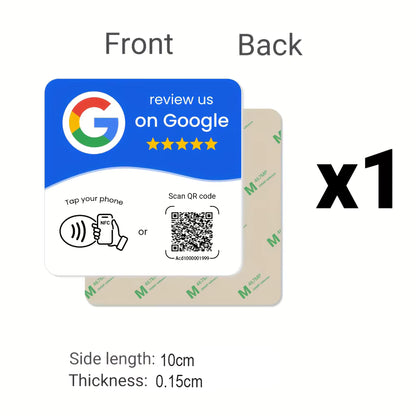 NFC Google Review Cards - Tap & Scan
