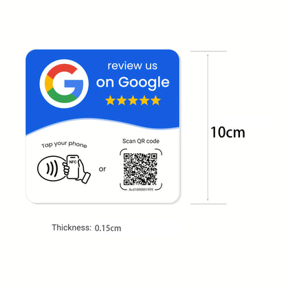 NFC Google Review Cards - Tap & Scan