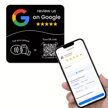 NFC Google Review Cards - Tap & Scan